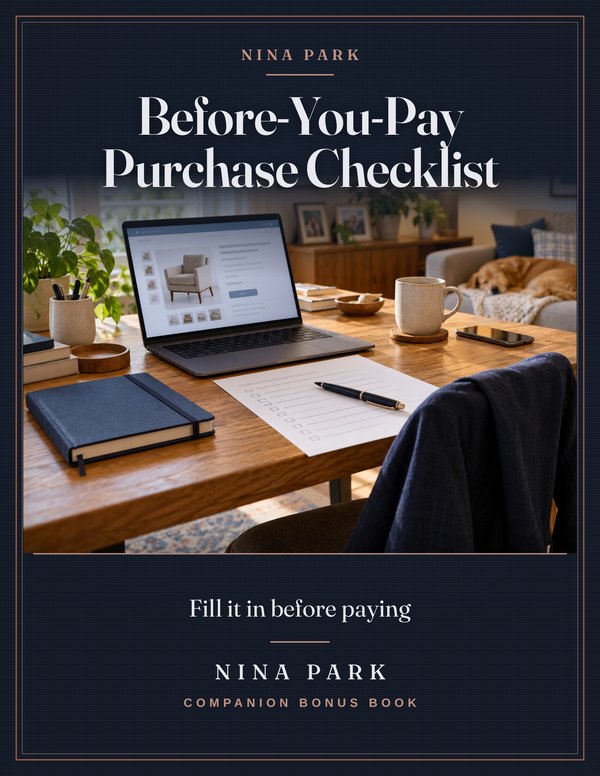 Before-You-Pay Purchase Checklist bonus book cover